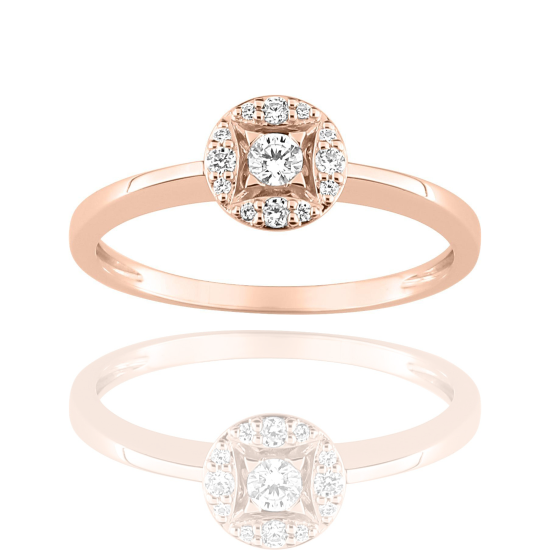 BAGUE OR ET DIAMANTS - OXANNA