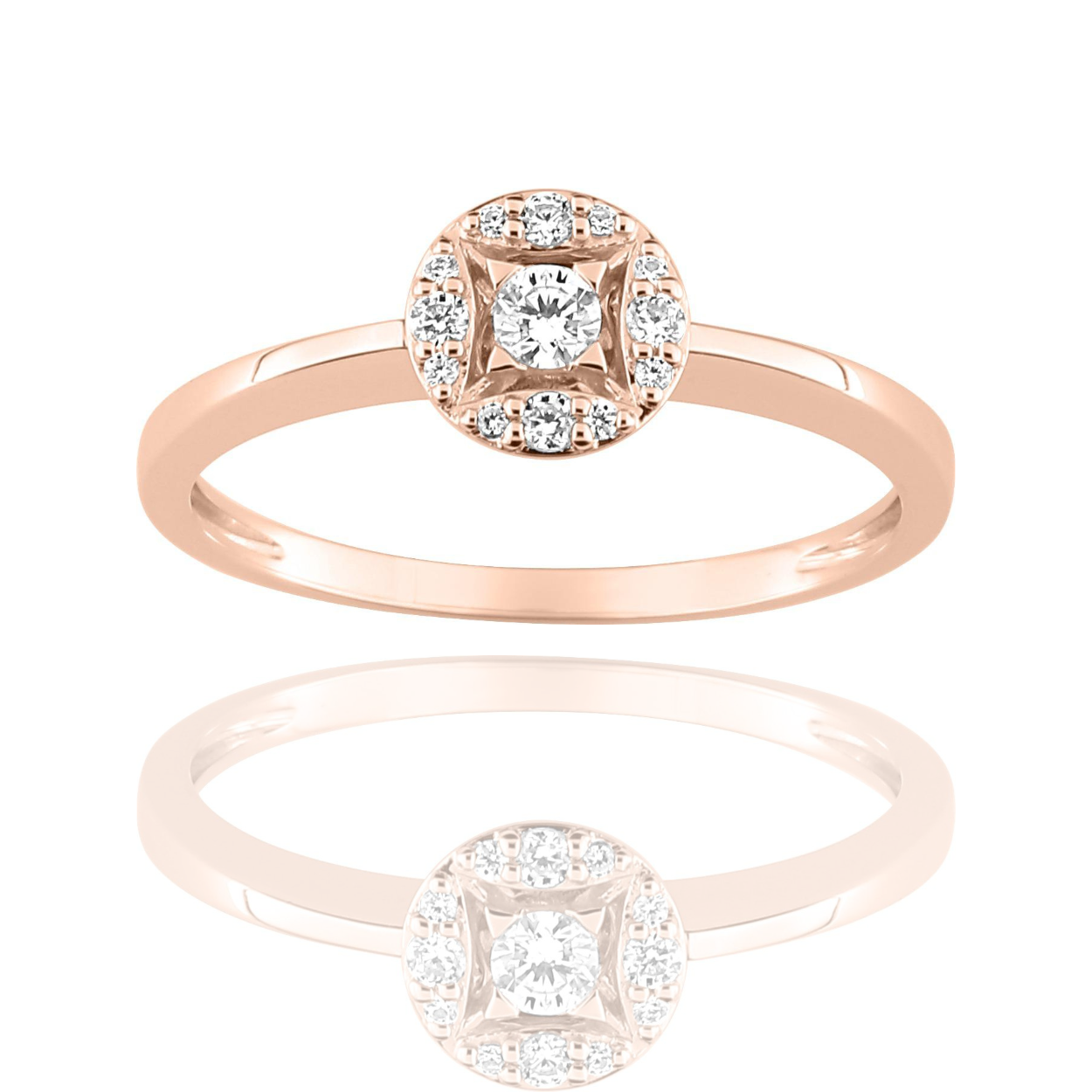 BAGUE OR ET DIAMANTS - OXANNA