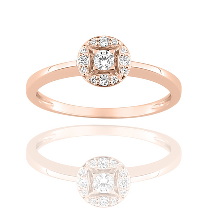 BAGUE OR ET DIAMANTS - OXANNA