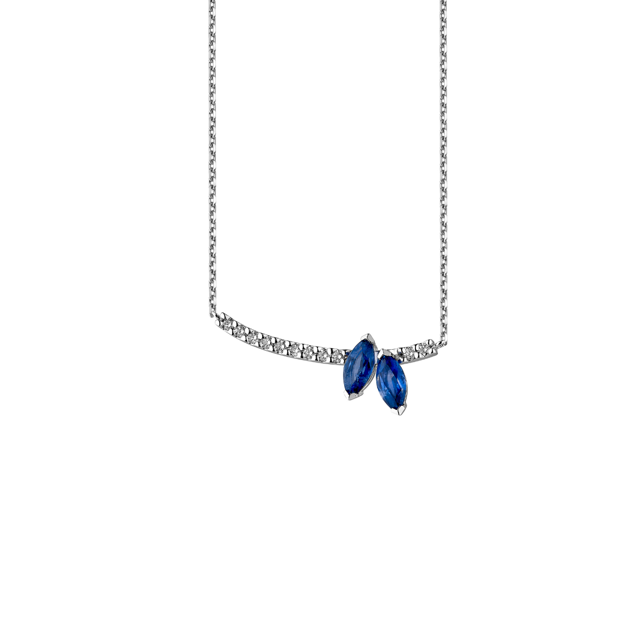 COLLIER OR SAPHIR DIAMANTS - CROCUS