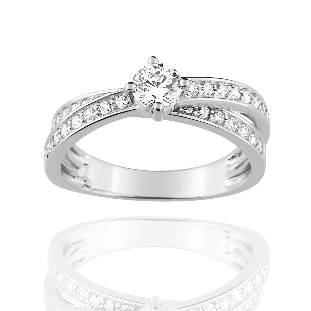 BAGUE OR ET DIAMANTS - OLIANA