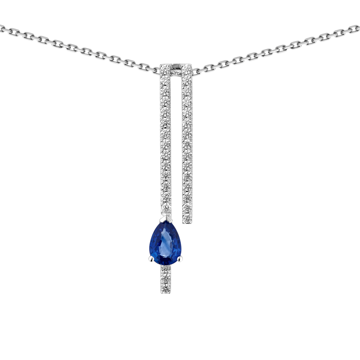 COLLIER OR SAPHIR DIAMANTS - ACONIT