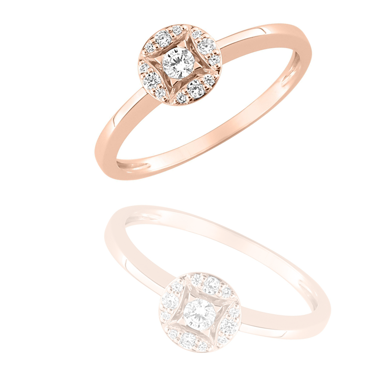 BAGUE OR ET DIAMANTS - OXANNA