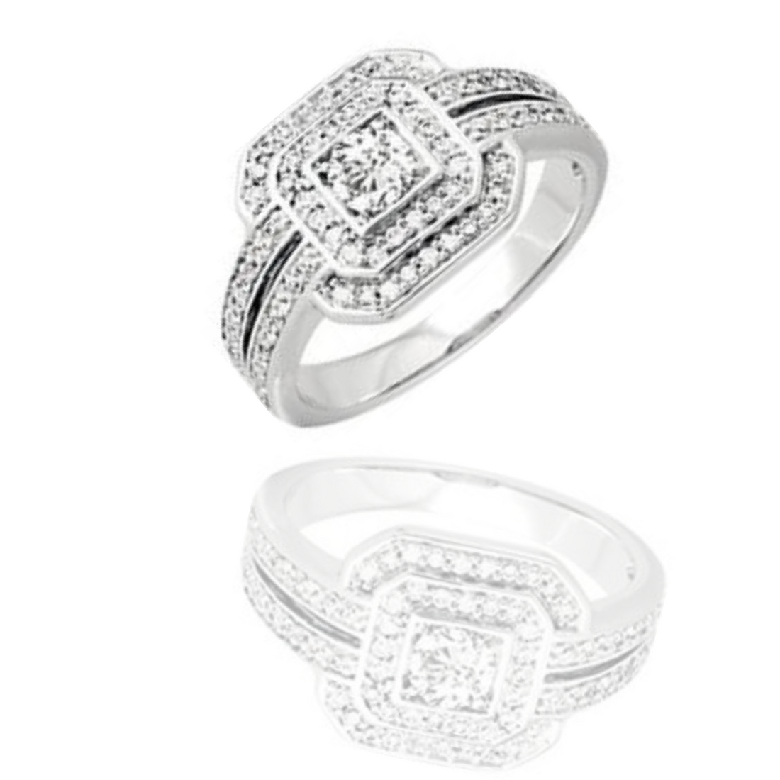 BAGUE OR ET DIAMANTS - BRIANNA