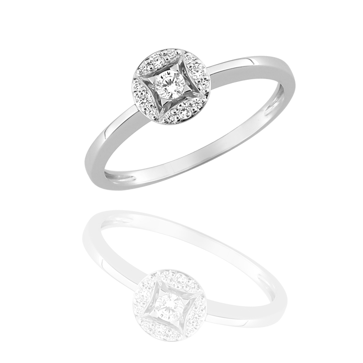 BAGUE OR ET DIAMANTS - OXANNA