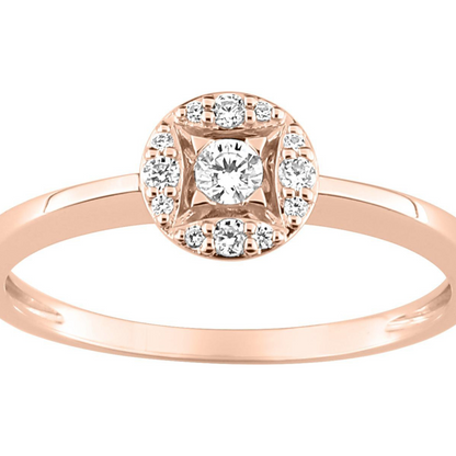 BAGUE OR ET DIAMANTS - OXANNA