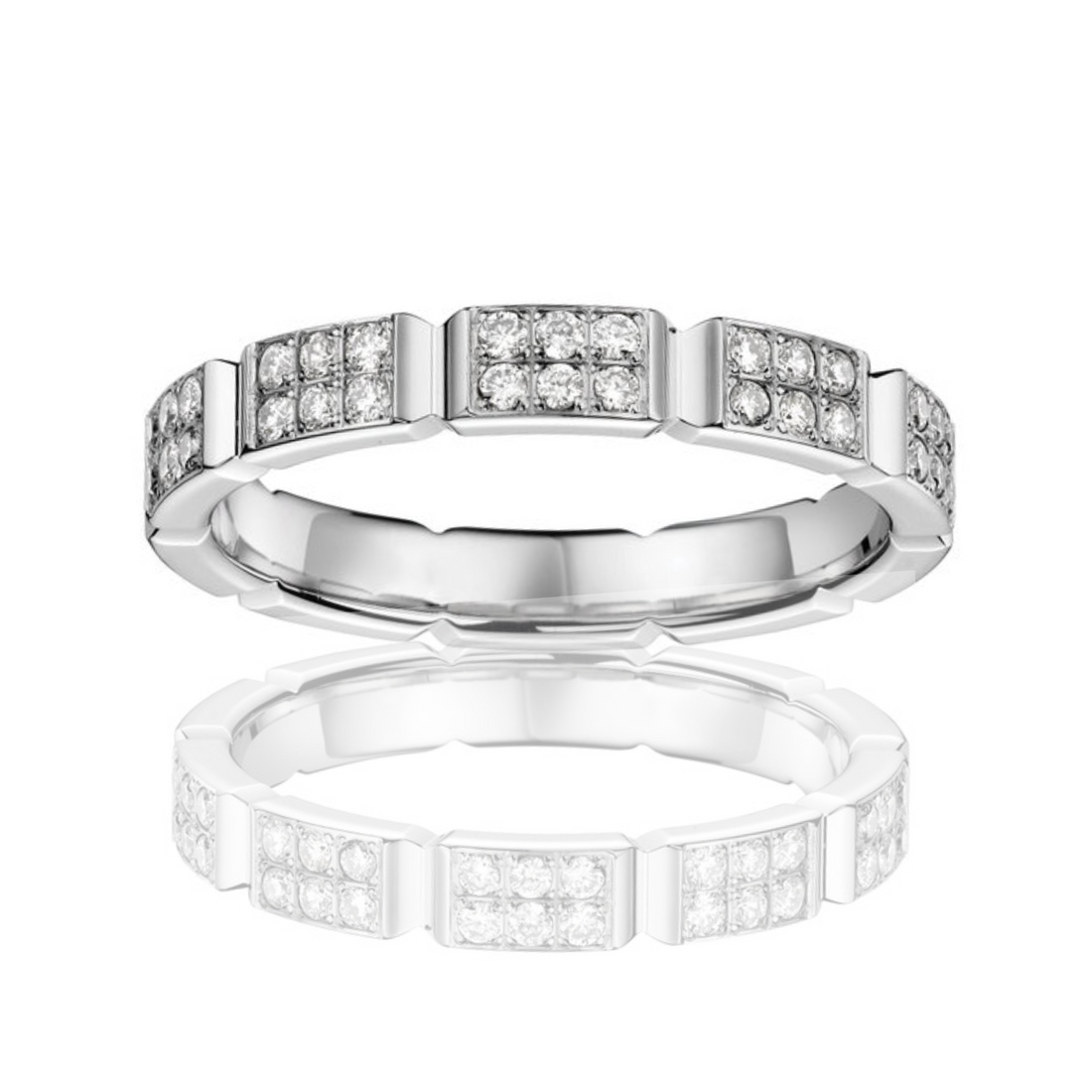 PAVÉ-SET WEDDING BAND - MEGAN