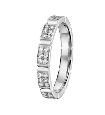 PAVÉ-SET WEDDING BAND - MEGAN