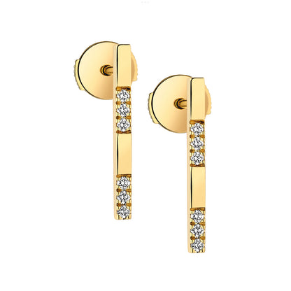 BOUCLES D’OREILLES OR DIAMANTS - ECLAT