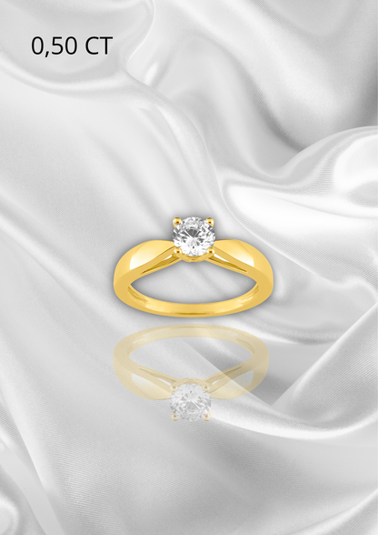 SOLITAIRE DIAMANT 0,50CT - ROMY