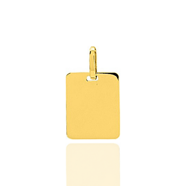 PENDENTIF RECTANGLE OR 750 MILLIÈMES