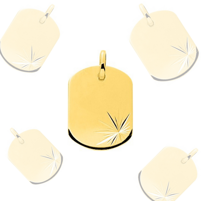 18K GOLD STAR PENDANT