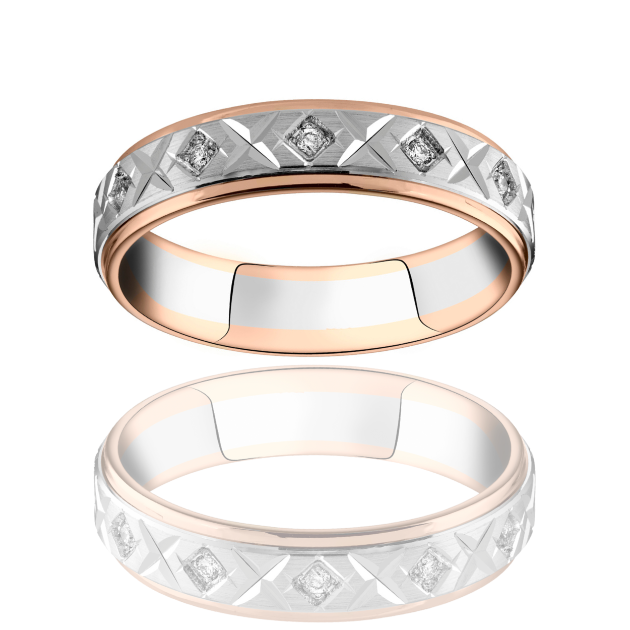 2 GOLD &amp;amp; DIAMONDS RING - CANDIDE